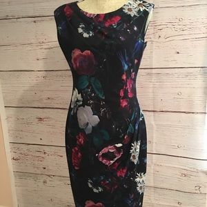 Calvin Klein Black dress with flowers